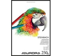 Aurora - Bloc à dessin A4 20 feuilles 250 grammes Papier Steinbach | 5 pièces