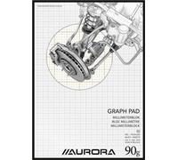 Aurora - Bloc millimétré A4 50 feuilles 90 grammes marron | 10 pièces
