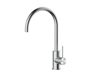 Aurum mitigeur cuisine sur pied 36,3 cm avec bras pivotant, à levier, acier inoxydable (SATBAUR280NRZ)