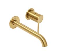 Aurum mitigeur lavabo encastré à levier avec corps d'encastrement, or brossé (SATBAUR101BG)