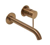 Aurum mitigeur lavabo encastré à levier avec corps d'encastrement, or rose brossé (SATBAUR101BRG)