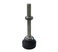 AURVIX Pieds réglables pour Meubles 10/6/4 pièces Pieds Fixes réglables diamètre 40 mm réglage de la Rotation Horizontale Pieds de Tour Filetage Type M8/M10/M12 Pieds de Meuble(D40xM10x50mm,1-13mm)