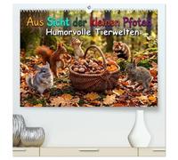 Aus Sicht der kleinen Pfoten - Humorvolle Tierwelten (hochwertiger Premium Wandkalender 2027 DIN A2 quer), Kunstdruck in Hochglanz: Humorvolle Miniaturwelten mit kleinen Pfoten