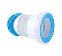 Ausi Raccord de tuyau de toilette universel - Extensible de 275 à 430 mm, flexible et étanche (convient à la plupart des toilettes)