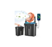 Ausic Ventilateur brumisateur portable de 9 L pour extérieur, terrasse, 20 000 mAh, ventilateur à piles rechargeables pour extérieur, camping, pêche, voyage, jardin, golf, bureau - 3 vents forts, 3