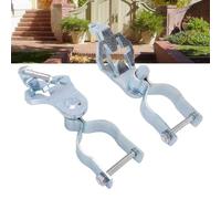 Ausla 2 Ensembles de Goupilles de Charnière en T de Portail de 47 Mm, Kit de Charnière Complet Robuste de 1-5/8 Pouce pour Portail de Clôture en Mailles de Chaîne pour Ferme, Jardin,