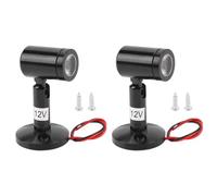 Ausla 2 Pièces Mini Spot LED Intérieur, 12V en Alliage D'aluminium, Projecteur D'affichage Réglable Chaud pour Peinture, Galerie D'œuvres D'art, Armoires à Bijoux, Décoration Murale