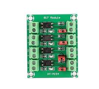 Ausla 4 Convertisseur de Tension à 4 Canaux Optocoupleur Carte D'Isolation Module Adaptateur avec Isolation Photovoltaïque pour 3,3V 5V vers 3,6-24V Interface de Contrôle