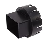 Ausla Adaptateur de Descente Pluviale Adaptateur de Vidange en Plastique en PE et ABS avec Vis Taille de Connecteur Standard pour évier d'eau de Pluie et Tuyau de Vidange Circulaire Installation (S)
