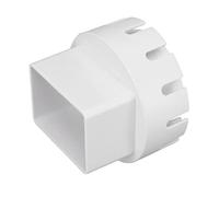 Ausla Adaptateur de Descente Pluviale Adaptateur de Vidange en Plastique en PE et ABS avec Vis Taille de Connecteur Standard pour évier d'eau de Pluie et Tuyau de Vidange Circulaire Installation