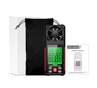 Ausla Anémomètre Numérique Portatif avec écran LCD rétroéclairé, 6 Unités de Maintien des Données, Alimentation Min, alimenté par AAA, pour Drone Volant, Utilisation en Extérieur, Tests CVC (HT605S