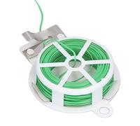 Ausla Attaches de Câble pour Plantes, Distributeur de Rouleaux d'Attaches Torsadées en Fil d'acier en Plastique avec Coupeur, Surface Brillante, Distribution Facile, pour Support de Hangar de (50m