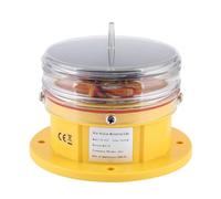 Ausla Balise Latérale, Lampe Latérale à énergie Solaire, Balise Lumineuse IP68 étanche à LED pour Bateau, Quai Marin, Barge, Balise de sécurité, Lumière Clignotante, éclairage à 360°