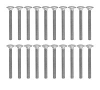 Ausla Boulon à Vis M8 A2 70 Boulons de Carrosserie en Acier Inoxydable 30 Pièces M8x1,25 DIN603 Boulon carré pour Assemblage de Bois et de Métal Réparations de Bricolage Assemblage de Meubles (M8*80)
