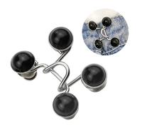 Ausla Boutons de Serrage de Taille de Pantalon, Clips de Boutons Amovibles en Alliage, épingles de Serrage de Taille Réutilisables sans Poinçon, Ajustement Réglable pour Jupes de Pantalons en pour