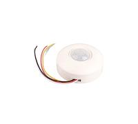 Ausla Capteur de Mouvement PIR Capteur de Lumière Infrarouge monté au Plafond Détection à 360 DegréS Portée de 5 à 7 M Contrôle Photosensible à Retard de 30 à 350 S pour Couloir, Garage, Sous-sol