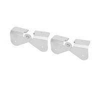 Ausla Charnière d'extension de Gouttière Rétractable en Aluminium, Charnière Rabattable pour Tuyaux de Descente Rectangulaires Carrés, Lot de 2 avec 9 Vis, Conception Rabattable pour Une