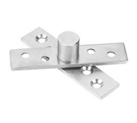 Ausla Charnière Pivotante à 360 Degrés Charnière de Porte Rotative en Acier Inoxydable 2 Pièces Conception à Axe Central Finition Brossée Montage fraisé pour Portes Tournantes Utilisation au Bureau