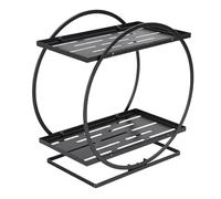 Ausla Comptoir de Salle de Bain en Fer à Maquillage 22,5 X 15 X 29 Cm, étagère à Cosmétiques pour Salle de Bain, vanité, Articles de Toilette, Outils de Toilettage, Petit Espace, Appartement,
