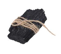 Ausla Cristal de Tourmaline Noire Brute Naturelle, Cristal de Guérison de Tourmaline pour la Méditation, Emballage de Fil Wicca Reiki, Décoration de Bureau à Domicile
