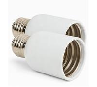 Ausla E27 à E40 Adaptateur de Prise de Lumière, 2 Pcs 110-240V E27 à E40 Base Moyenne Lampe Ampoule Socket Agrandisseur Convertisseur Extension Vis Base Adaptateur
