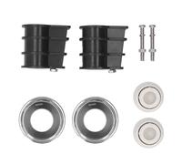 Ausla Échelle de Piscine Kit d'ancrage Plaques D'ornement Boulons Pare-Chocs Écrous pour Tube de 42mm Main Courante de Piscine avec Pied en Caoutchouc Bouchon