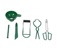 Ausla Ensemble de Mise en Conserve en Acier Inoxydable, Kit de Mise en Conserve de 6 Pièces avec Entonnoir, Pince à Bulles et Lève-couvercle Magnétique pour la Fabrication de Confitures à la Maison