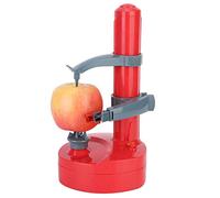 Ausla Éplucheur Automatique de Fruits, Machine à éplucher électrique 1 Mm 4 AA for Pommes de Terre Poires et Préparation des Repas en Cuisine (rouge)