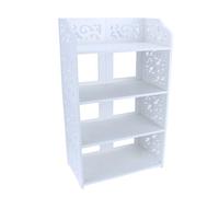 Ausla Étagère à Chaussures à 4 Niveaux, étagère de Rangement Blanche 40 X 23 X 71 Cm, Support de Rangement Creux pour Salon, Chambre à Coucher, Couloir, Peut Contenir des Chaussures, des Livres, des