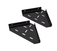 Ausla Étagère d'angle de Salle de Bain, étagère d'angle de Douche en Acrylique, Paquet de 2 étagères Flottantes Triangulaires, Support Mural avec Vis pour Rangement de Douche de Salle de Bain