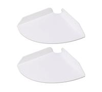 Ausla Étagères d'angle Flottantes à Montage Mural, Paquet de 2 étagères d'angle Flottantes en Acrylique 8,3 X 8,3 Pouces avec Support de Perçage découpé en Fil pour Chambre à Coucher, Salon, Salle