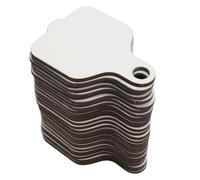 Ausla Étiquette de Nom de Gobelet à Sublimation, Plaque Signalétique Vierge en MDF pour Tasse de 40oz, Revêtement par Sublimation d'un côté, en Forme de Palette pour les Fêtes, le Bureau, l'école,