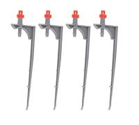 Ausla Goutteur d'irrigation Émetteurs d'irrigation Goutte à Goutte en ABS, Paquet de 20 Pulvérisateurs de Brume Réglables de 33 à 55 L H 1 4 Tubes avec Insert de Sol pour Arbres Fruitiers, Jardin