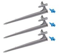 Ausla Goutteur d'irrigation Émetteurs d'irrigation Goutte à Goutte en ABS, Paquet de 20 Pulvérisateurs de Brume Réglables de 33 à 55 L H 1 4 Tubes avec Insert de Sol pour Arbres Fruitiers, Jardin