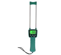Ausla Humidimètre de Foin Professionnel avec Écran LCD, Sonde en Acier Double Tige, Diffusion Vocale, Testeur d'Humidité Portable pour Agriculteurs
