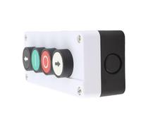 Ausla Interrupteur à Bouton-poussoir de Treuil ABS Station de Commutation Momentanée 10A AC 400V IP32 avec Arrêt, Démarrage, Commande de Haut en Bas pour Porte Roulante, Camion, Hayon élévateur,