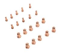 Ausla Jeu de 20 Pointes d'électrode, Consommables de Buse de Coupe en Laiton pour PT80 IPT80 PTM80, 10 électrodes 10 Pointes, Arc Stable, Remplacement Rapide, pour les Travaux de Coupe de Métal