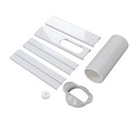 Ausla Kit d'aération de Fenêtre de Climatiseur PVC ABS Kit de Fenêtre AC Portable Tuyau de 130 Mm 150 Mm Plaques Réglables de 43 à 140 Cm Joint Facile pour Fenêtres Coulissantes Portes Bureau à
