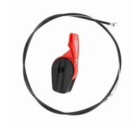 Ausla Kit de Câble d'accélérateur, Interrupteur d'accélérateur Universel en Plastique avec Câble de 150 Cm, Installation Facile, Levier de Commande Rouge pour Tondeuse à Gazon de Jardin, (Rouge)