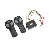 Ausla Kit de Télécommande de Treuil sans Fil, Contrôleur de Treuil Universel en Caoutchouc ABS avec 2 Télécommandes, Récepteur 9 à 30 V 434 MHz, Indicateur de Portée de 75 Pieds pour Véhicules