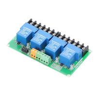 Ausla Module de Relais à 4 Canaux, Isolation Optocoupleur 30 A, Carte Relais AC250 V DC 30 V, Actionneur Haut et Bas 5 12 24 pour l'automatisation PLC, Contrôle Industriel IoT (5V)