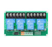 Ausla Module de Relais à 4 Canaux, Isolation Optocoupleur 30 A, Carte Relais AC250 V DC 30 V, Actionneur Haut et Bas 5 12 24 pour l'automatisation PLC, Contrôle Industriel IoT (12V)