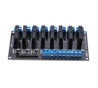 Ausla Module de Relais à Semi-conducteurs 8 Canaux, 5V, Déclencheur de Haut Niveau avec Fusible, Kit de Montage DIY