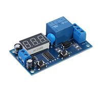 Ausla Module de Relais de Temporisation de Retard de Cycle Réglable avec Affichage LED, Module de Commutateur de Minuterie, Facile à Utiliser pour Une Course Alternative ou des Cycles