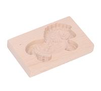 Ausla Moule à Biscuits en Forme d'Animal, Tampon à Biscuits en Bois de Hêtre, Moule à en Bois avec Lisse et Facile à Démouler, Motif Animal Vif pour, Pain d'épices, Pâtisserie (Cheval de Troie)