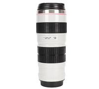 Ausla Objectif d'appareil Photo Tasse à café en Acier Inoxydable Tasse de Voyage Isolée Sous Vide Conception d'appareil Photo Créative Portable Polyvalent pour les Boissons Chaudes et Froides