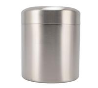 Ausla Petite Poubelle de Bureau, Mini Poubelle de Comptoir en Acier Inoxydable 304, Corbeille Ronde de 4,7 X 5,7 Pouces avec Couvercle Rotatif, pour Bureau à Domicile, Salle de Bain, Cuisine