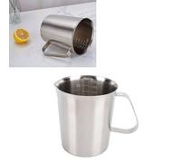 Ausla Pichet à Mousse de Lait, Pichet à Mesurer Baristas en Acier Inoxydable de 500/1000 Ml/1500 Ml avec Marquages de Bec pour café au Lait Cappuccino Latte Art (500ML)