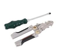 Ausla Pince à Dénuder Multifonctionnelle en Acier Inoxydable, 7 Pouces, 21 en 1, Coupe-câble, capacité de 25 mm², HRC1316 à 1367 °F, Traitée Thermiquement pour les électriciens, le Câblage Automobile
