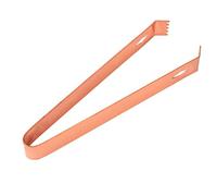 Ausla Pinces à Cocktail en Acier Inoxydable, Pince à Glace en Losange plaqué Cuivre 17 Cm pour Utilisation en Cuisine de Bar, Poignée épaisse pour Servir du Sucre glacé, 53 G, Design Compact pour